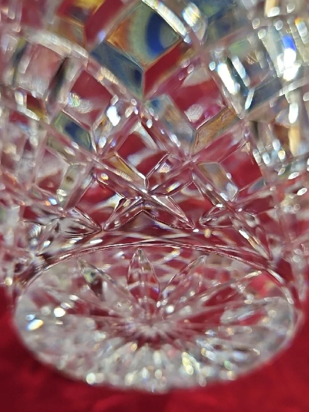 Vintage Kusak Glass Works Hand Cut Crystal Berlin Pattern Bohemian Vase, #2